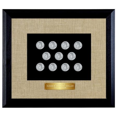 UPM GLOBAL UPM Global 13955 Complete Susan B. Anthony Coin Collection in Wood Frame 13955